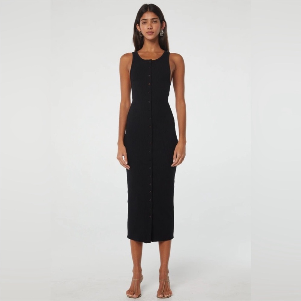 The Line by K - black Gaby II dress - body con ribbed dress